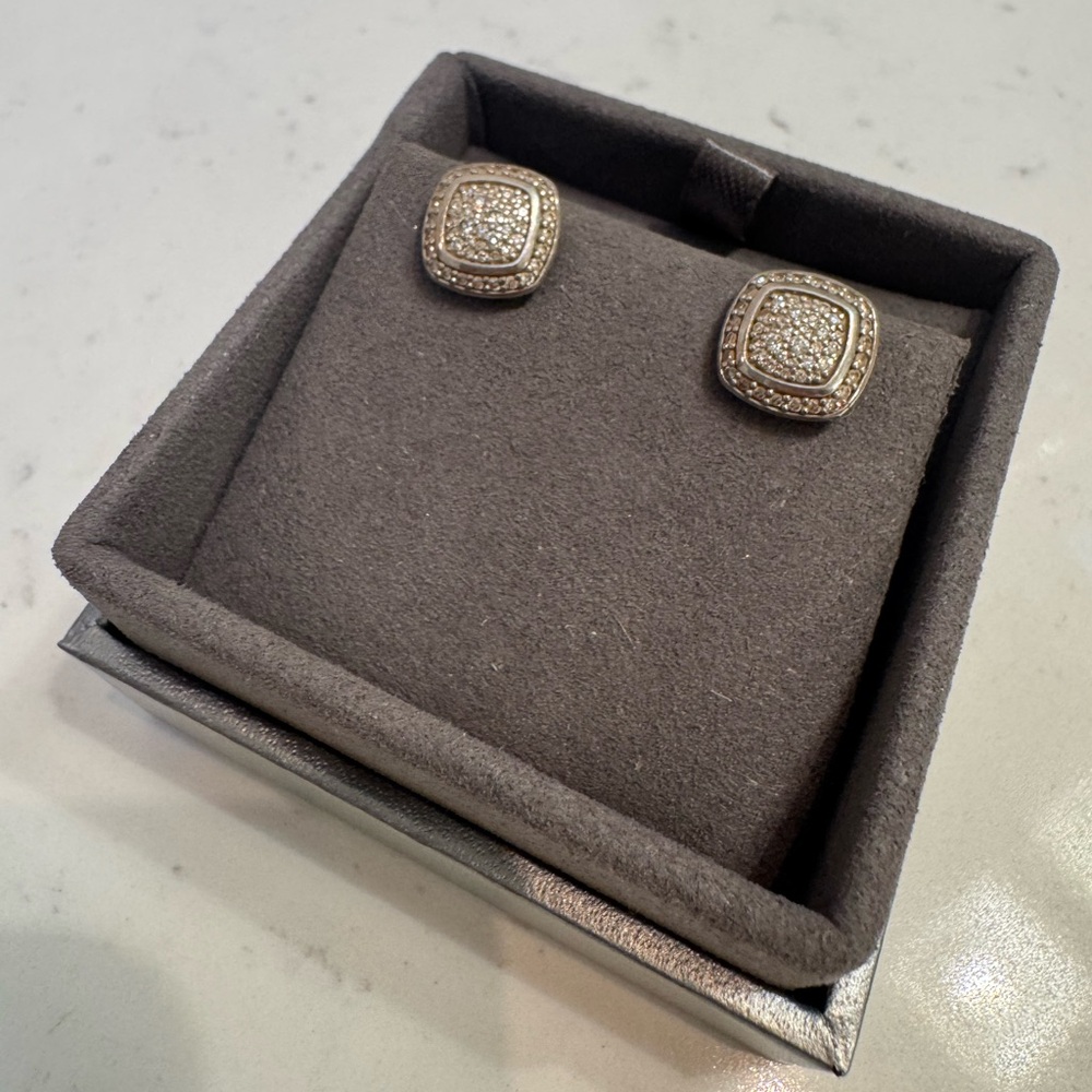 David Yurman Diamond Albion Stud Earrings